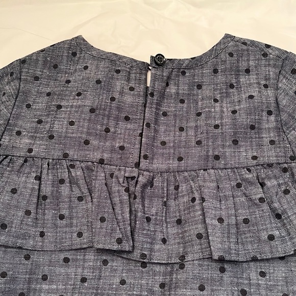 Kate Spade chambray size 3 toddler ruffle dress, NWT - Picture 9 of 16